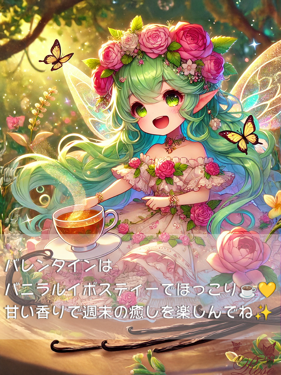 バレンタインの癒し時間☕💖 バニラルイボスティーでリラックスする至福の方法