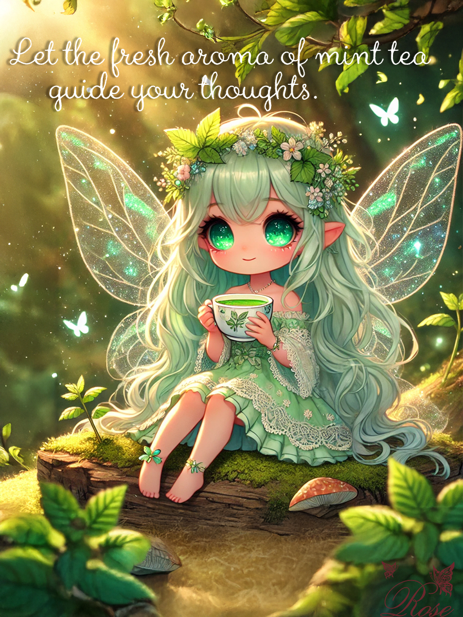 Let the Fresh Aroma of Mint Tea Guide Your Thoughts 🌿💭