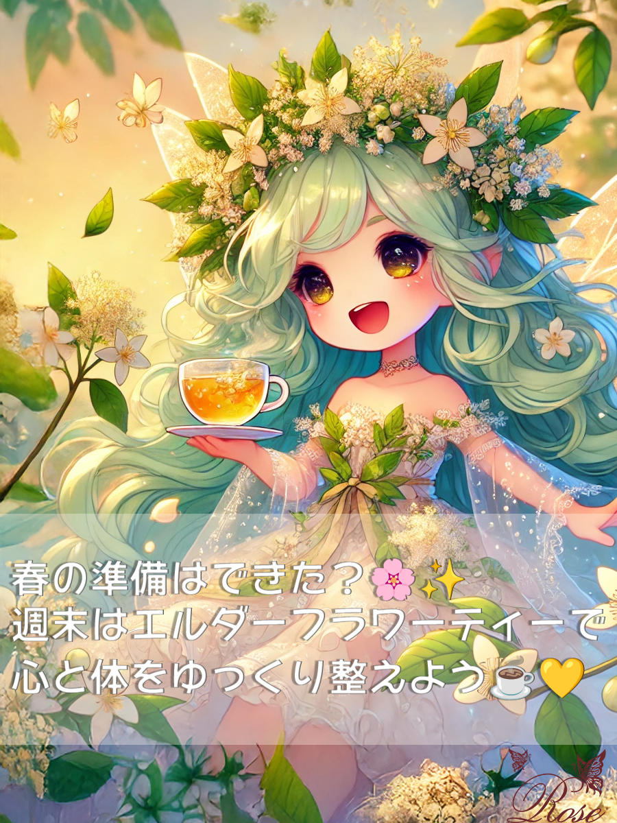 春の準備にぴったり🌸✨エルダーフラワーティーで心と体をゆっくり整える方法