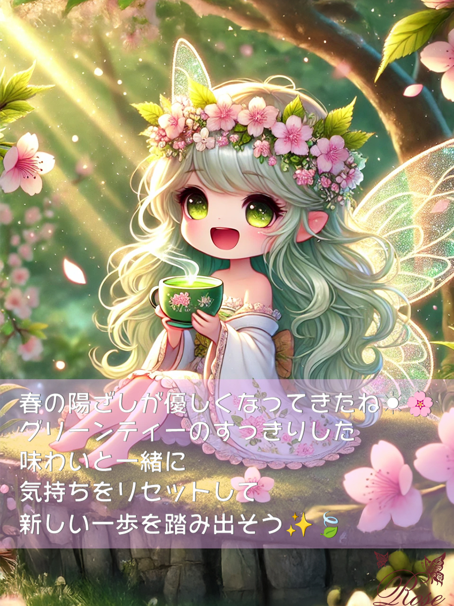 春の風を感じながら🍃 グリーンティーでリフレッシュ＆新しい季節を迎えよう！