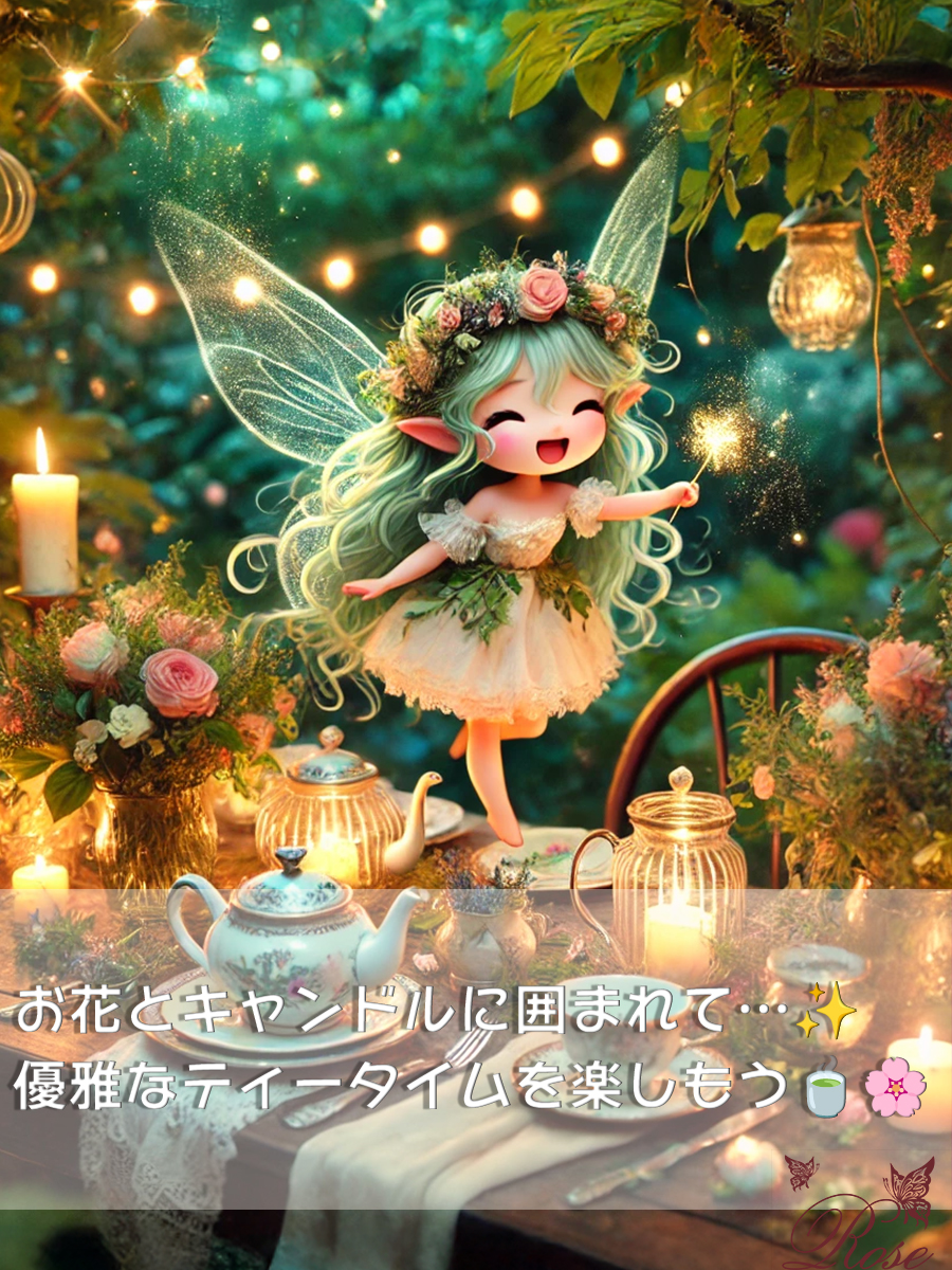 お花とキャンドルで魔法をかける✨ 優雅なティーパーティー演出ガイド