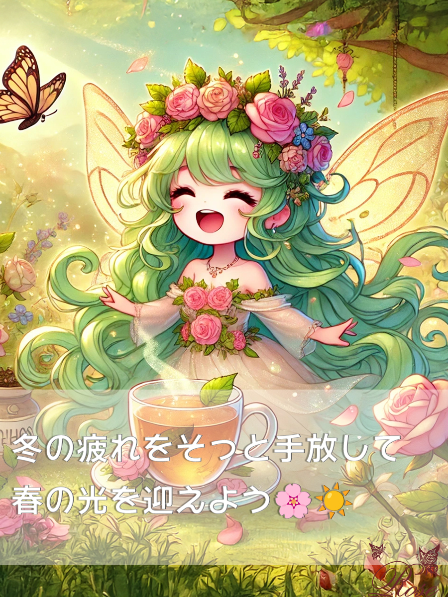 春の風に乗って心も軽やかに🌸ルイボス＆ローズヒップティーで整える春の準備