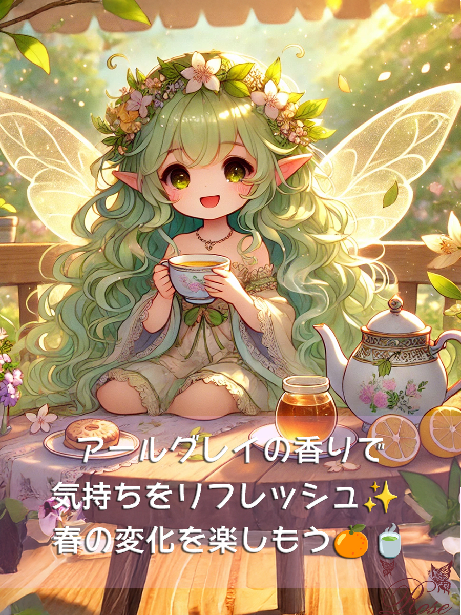 新しい1週間を、アールグレイティーとともに🍊春の訪れを心で感じるひととき