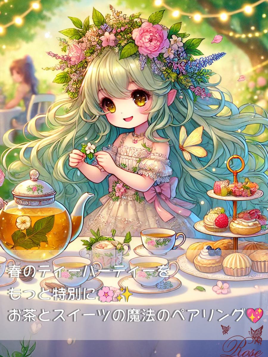 春のティーパーティーをもっと特別に！お茶とスイーツの魔法のペアリング