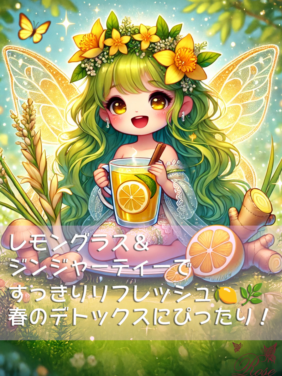 春のデトックスにぴったり！レモングラス＆ジンジャーティーでリフレッシュ🍋