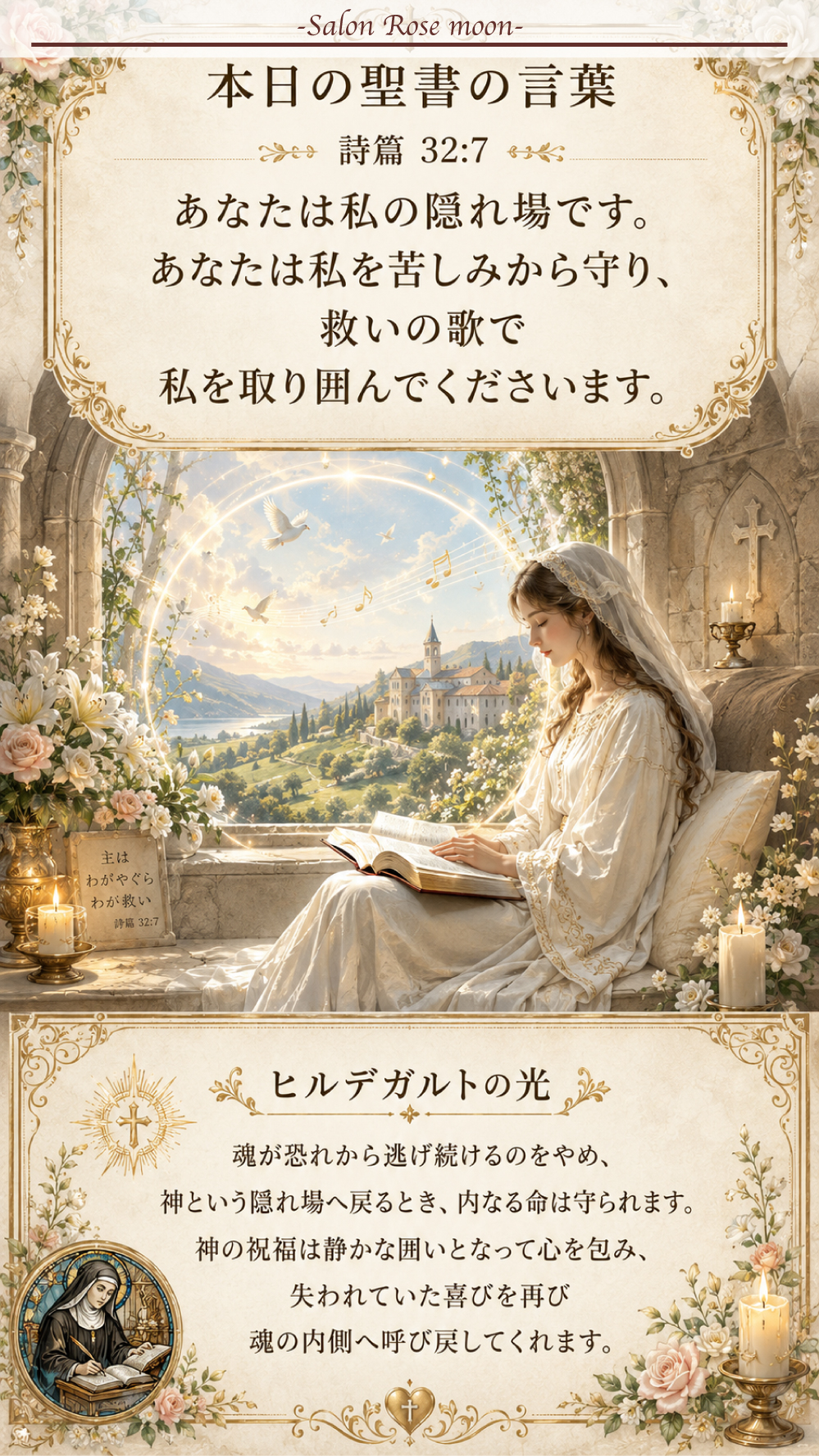 神を隠れ場として守りと喜びを受け取る聖書の言葉｜詩篇32:7